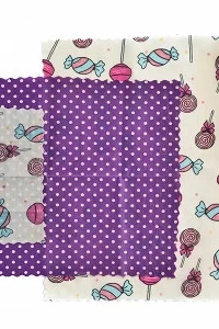 Снимка на Комплект 3 восъчни кърпи (S, M и L - 20x20, 30x30 и 40х40 см в едва кутия всички)